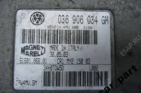 БЛОК УПРАВЛЕНИЯ ДВИГАТЕЛЕМ 1.4 BBY 036906034GM VW AUDI SEAT