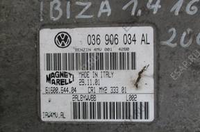 БЛОК УПРАВЛЕНИЯ ДВИГАТЕЛЕМ 1.6 16V 36906034AL JETTA