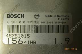 БЛОК УПРАВЛЕНИЯ ДВИГАТЕЛЕМ 1.9 JTD ALFA BOSCH 0281010335