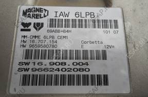 БЛОК УПРАВЛЕНИЯ  ДВИГАТЕЛЕМ  1AW6LPB 9662402080