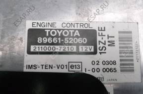 БЛОК УПРАВЛЕНИЯ ДВИГАТЕЛЕМ 1SZ-FE TOYOTA YARIS 1.0 VVT-I