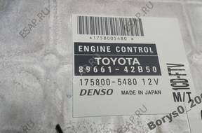 БЛОК УПРАВЛЕНИЯ ДВИГАТЕЛЕМ 2.0 D4D TOYOTA RAV4 00-2006 год.