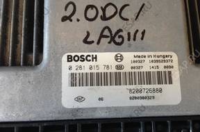 БЛОК УПРАВЛЕНИЯ ДВИГАТЕЛЕМ 2.0 DCI LAGUNA III 0281015781