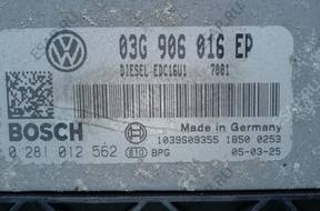 БЛОК УПРАВЛЕНИЯ ДВИГАТЕЛЕМ 2.0 tdi Seat VW Skoda 03g906016ep