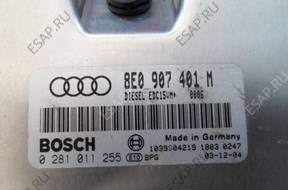 БЛОК УПРАВЛЕНИЯ   ДВИГАТЕЛЕМ 2.5 TDI 8E0907401M