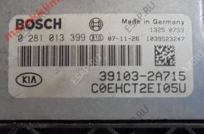 БЛОК УПРАВЛЕНИЯ ДВИГАТЕЛЕМ 39103-2A715 0281013399 KIA CEED