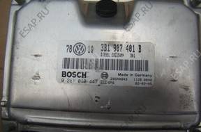 БЛОК УПРАВЛЕНИЯ   ДВИГАТЕЛЕМ 3B1 907 401 B Vw Audi