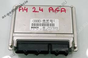 БЛОК УПРАВЛЕНИЯ ДВИГАТЕЛЕМ 4B0907552C AUDI A4 2.4 AGA