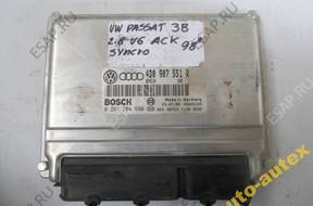 БЛОК УПРАВЛЕНИЯ ДВИГАТЕЛЕМ 4D0907551 год, AUDI A4 A6 2.8 V6 ACK