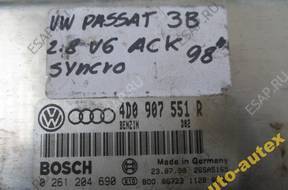 БЛОК УПРАВЛЕНИЯ ДВИГАТЕЛЕМ 4D0907551 год, AUDI A4 A6 2.8 V6 ACK