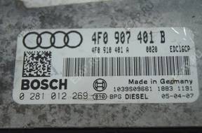 БЛОК УПРАВЛЕНИЯ   ДВИГАТЕЛЕМ 4F0907401B AUDI A6 C6