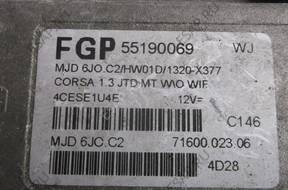 БЛОК УПРАВЛЕНИЯ ДВИГАТЕЛЕМ 55190069 OPEL CORSA 1.3 JTD KRK