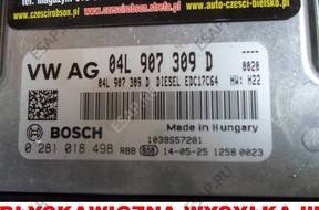 БЛОК УПРАВЛЕНИЯ ДВИГАТЕЛЕМ 5G0 04L907309D EDC17 2.0 TDI
