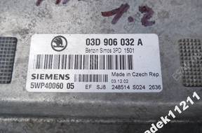 БЛОК УПРАВЛЕНИЯ ДВИГАТЕЛЕМ 5WP4006005 03D906032A