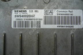 БЛОК УПРАВЛЕНИЯ ДВИГАТЕЛЕМ 5WS40020HT PEUGEOT 307 2.0 HDI