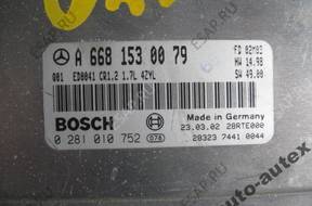 БЛОК УПРАВЛЕНИЯ ДВИГАТЕЛЕМ 6681530079 A-KLASA 1.7 CDI W168