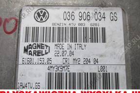 БЛОК УПРАВЛЕНИЯ ДВИГАТЕЛЕМ 6Q0 036906034GS POLO 1.4 16V