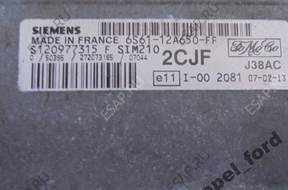 БЛОК УПРАВЛЕНИЯ ДВИГАТЕЛЕМ 6S6112A650FF FORD FIESTA MK6 1.25