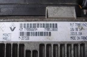 БЛОК УПРАВЛЕНИЯ ДВИГАТЕЛЕМ 7700868294 RENAULT CLIO 2 II 1.2