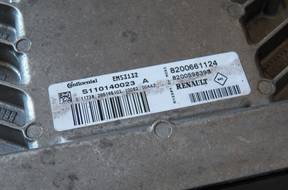 БЛОК УПРАВЛЕНИЯ ДВИГАТЕЛЕМ 8200661124 DACIA SANDERO 1.6 БЕНЗИН