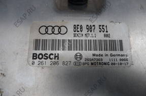 БЛОК УПРАВЛЕНИЯ ДВИГАТЕЛЕМ 8E0907551 AUDI A4 B6 3.0 ASN