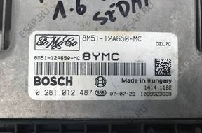 БЛОК УПРАВЛЕНИЯ ДВИГАТЕЛЕМ 8M5112A650MC C-MAX FOCUS 1,6 TDCI
