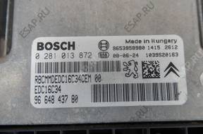 БЛОК УПРАВЛЕНИЯ ДВИГАТЕЛЕМ 9653958980 CITROEN C3 PICASSO