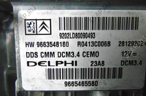 БЛОК УПРАВЛЕНИЯ ДВИГАТЕЛЕМ 9663548180 PEUGEOT 407 C5 2.0 HDI