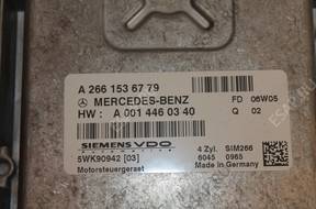 БЛОК УПРАВЛЕНИЯ ДВИГАТЕЛЕМ A2661536779 MERCEDES W245 B150