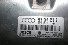 БЛОК УПРАВЛЕНИЯ ДВИГАТЕЛЕМ A4 B6 3L V6 8E0907551B