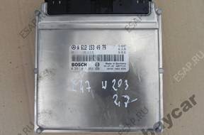 БЛОК УПРАВЛЕНИЯ ДВИГАТЕЛЕМ A6121534979 W203 2.7 CDI 02 год,