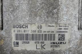 БЛОК УПРАВЛЕНИЯ ДВИГАТЕЛЕМ ASTRA H 1.7 CDTI 0281011380 PIN