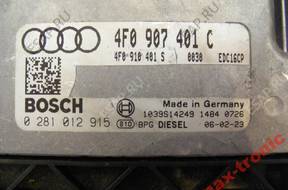 БЛОК УПРАВЛЕНИЯ ДВИГАТЕЛЕМ AUDI 0281012915 / 4F0907401C/S