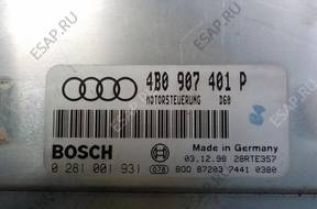 БЛОК УПРАВЛЕНИЯ ДВИГАТЕЛЕМ AUDI 16 C5 2.5 TDI 4B0907401P