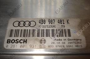 БЛОК УПРАВЛЕНИЯ   ДВИГАТЕЛЕМ AUDI 4B0907401K
