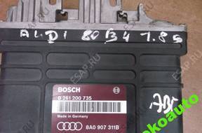 БЛОК УПРАВЛЕНИЯ   ДВИГАТЕЛЕМ Audi 80 B4 0261200735