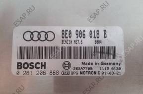 БЛОК УПРАВЛЕНИЯ ДВИГАТЕЛЕМ AUDI 8e0906018