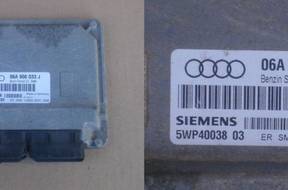 БЛОК УПРАВЛЕНИЯ ДВИГАТЕЛЕМ AUDI A3 06A906033J 5WP40038 SIMOS