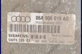 БЛОК УПРАВЛЕНИЯ ДВИГАТЕЛЕМ AUDI A3 1.6 06A906019AG 5WP4939