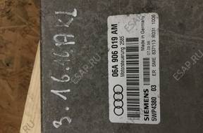 БЛОК УПРАВЛЕНИЯ ДВИГАТЕЛЕМ AUDI A3 1.6 06A906019AM