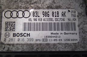 БЛОК УПРАВЛЕНИЯ ДВИГАТЕЛЕМ AUDI A3 2.0 TDI 170KM 2011 год