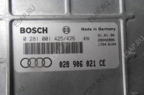 БЛОК УПРАВЛЕНИЯ   ДВИГАТЕЛЕМ AUDI A4 028906021CE