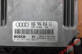 БЛОК УПРАВЛЕНИЯ ДВИГАТЕЛЕМ AUDI A4 03G906016CJ / 0281011887