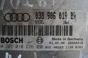 БЛОК УПРАВЛЕНИЯ   ДВИГАТЕЛЕМ AUDI A4 1,9 038906019BR