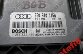 БЛОК УПРАВЛЕНИЯ ДВИГАТЕЛЕМ AUDI A4 2.0 TFSI BGB 8E0910115H