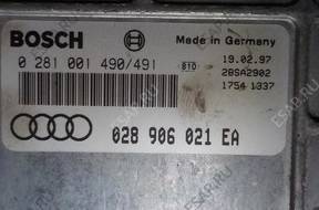 БЛОК УПРАВЛЕНИЯ ДВИГАТЕЛЕМ AUDI A4 B5 1.9 TDI 0281001490/491