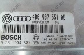 БЛОК УПРАВЛЕНИЯ ДВИГАТЕЛЕМ AUDI A4 B5 4D0907551AE 2.8 ALG