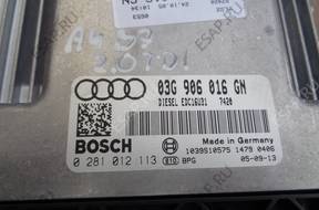 БЛОК УПРАВЛЕНИЯ ДВИГАТЕЛЕМ AUDI A4 B7 2.0 TDI 03G906016GN