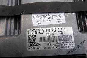 БЛОК УПРАВЛЕНИЯ ДВИГАТЕЛЕМ AUDI A4 B7 2.0 TFSI 8E0910115J