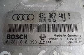 БЛОК УПРАВЛЕНИЯ   ДВИГАТЕЛЕМ AUDI A6 2,5 4B1907401B